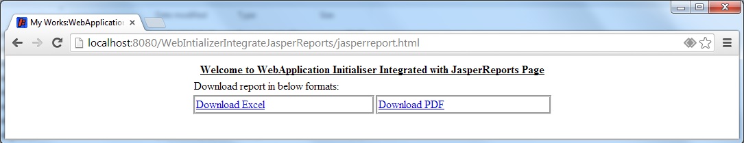 Jasper Report Page